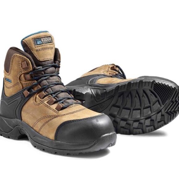 KODIAK Women’s Journey Waterproof Composite Toe Safety Boot. 7.5. Brown. NIB - Picture 1 of 16